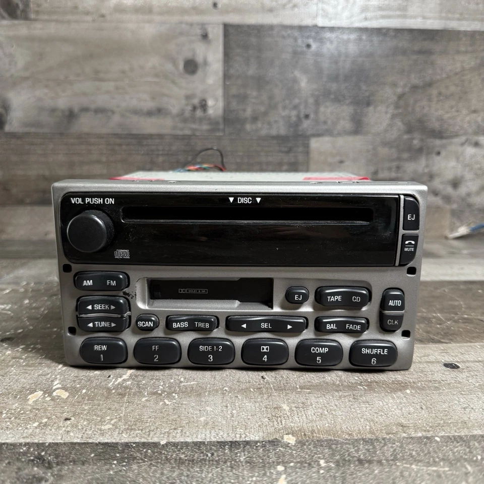 Unidad principal receptor de radio estéreo plateado 99-09 Ford Explorer Expedition F150 250 Foto 2 de 4