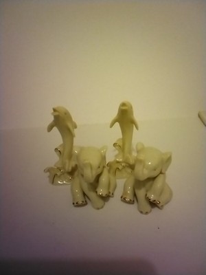 Lenox Porcelain Figurine - Dolphins & Elephants