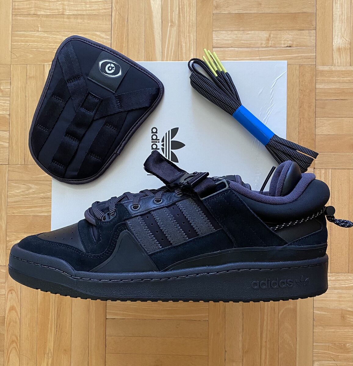 Adidas Forum Low Bad Bunny Back to School Black GW5021 Size Adidas Forum Low Bad Bunny Back to School Black GW5021 Size