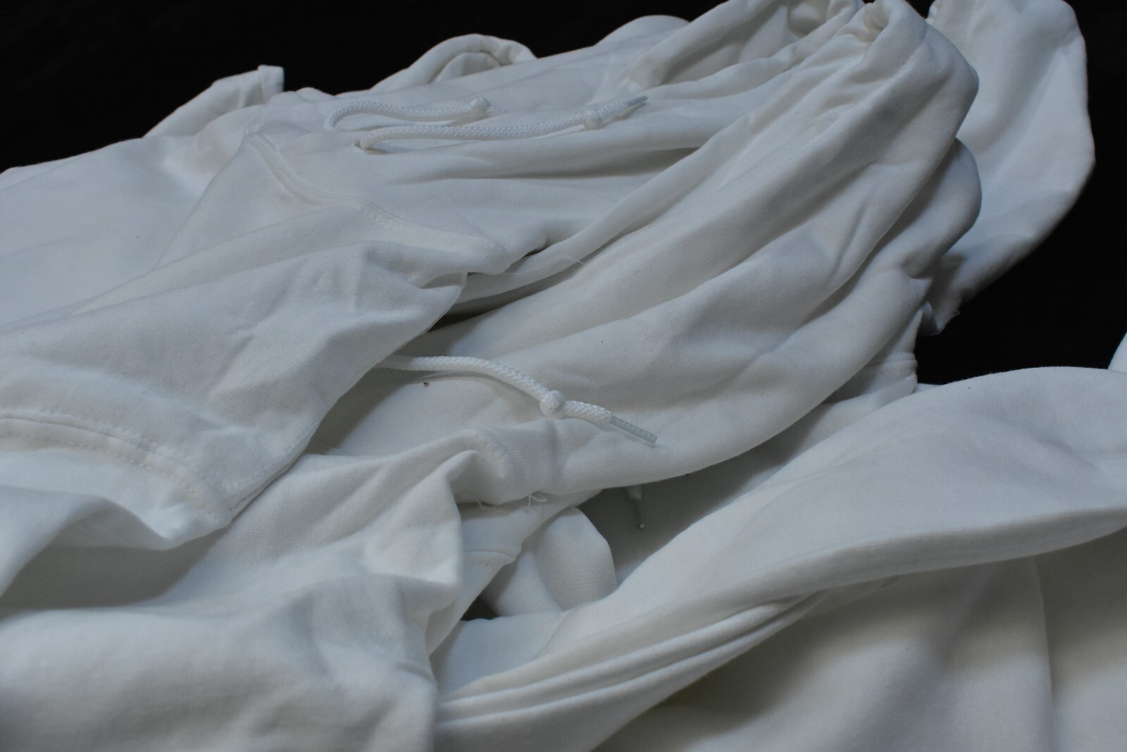 Gildan Heavy Blend Blank Pullover Plain White Hoodie Mens Large Bulk Lot Of 6 image 2