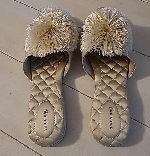 Birdies Songbird biege slippers Women's Size 10 - Picture 2 of 6