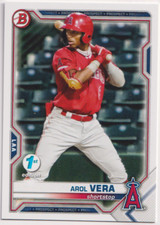 2021 Bowman 1st Edition #BD-181 Arol Vera Los Angeles Angels
