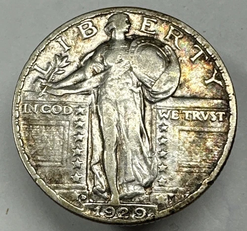 1929-D Standing Liberty Silver Quarter 25C-XF+