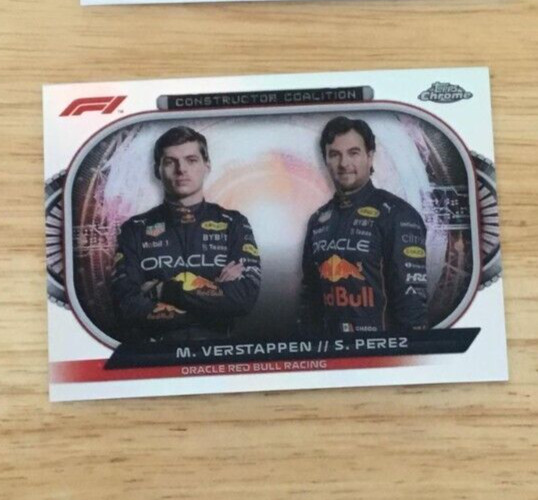 2022 Topps Chrome Formula 1 - F1 Racers #CC-RBR Max Verstappen Sergio Perez