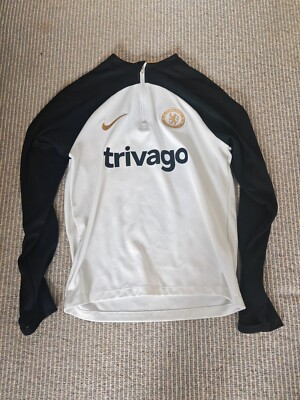 Kids Chelsea FC 1/4 Zip Nike Training Top, Medium, drill top, white