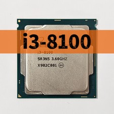 Intel Core i3-8100 SR3N5 3.6GHz 4 Cores 4 Threads 6MB 65W LGA1151 CPU Processor