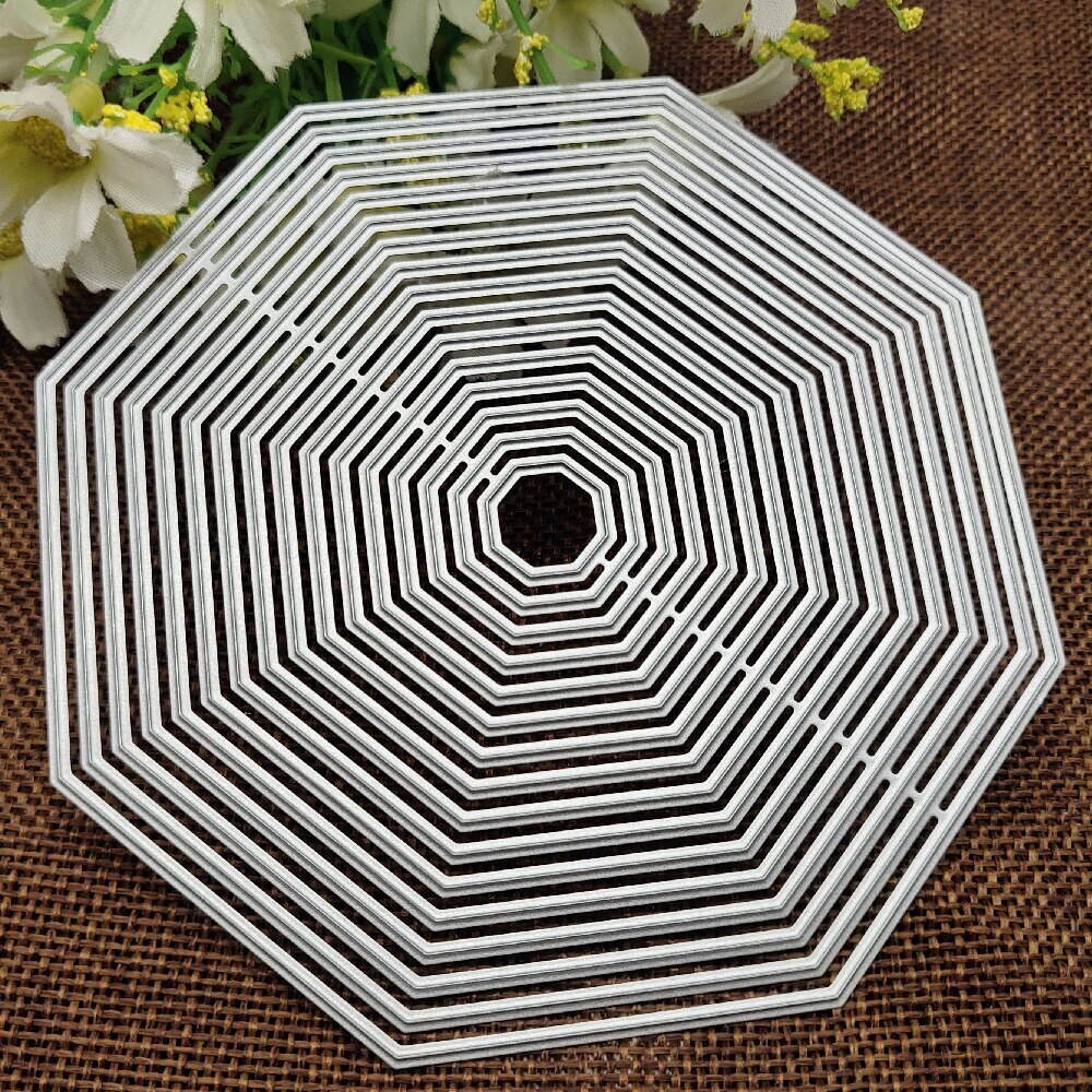 Octagon Frames Metal Cutting Dies Scrapbook Craft Card Making Embossing