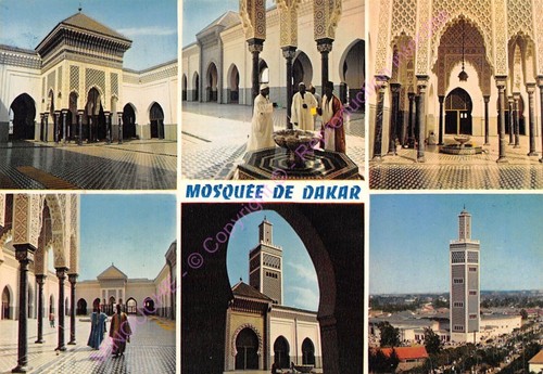 SENEGAL LOT DE 2 CPA. SAINT-LOUIS LA MOSQUEE