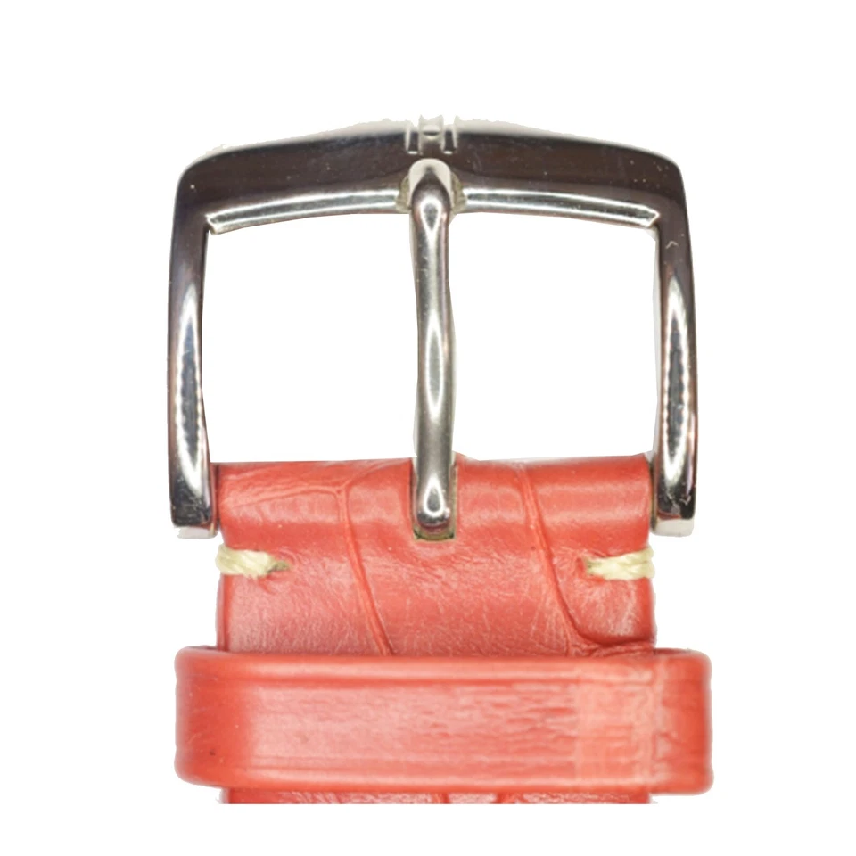 Correa de reloj de cuero de cocodrilo HIRSCH Viscount Louisiana - rojo - 20 mm Foto 4 de 4