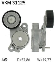 VKM 31125 SKF Spannrolle, Keilrippenriemen FüR Audi,Seat,Skoda,Vw