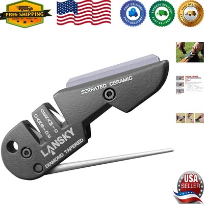 Multi-Functional Lansky Blademedic 4-in-1 Knife Sharpener - Perfect for Outdoors