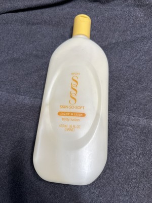 LARGE 16 OZ!! Avon Vintage Skin-So-Soft Light & Lush Body Lotion -Half Full