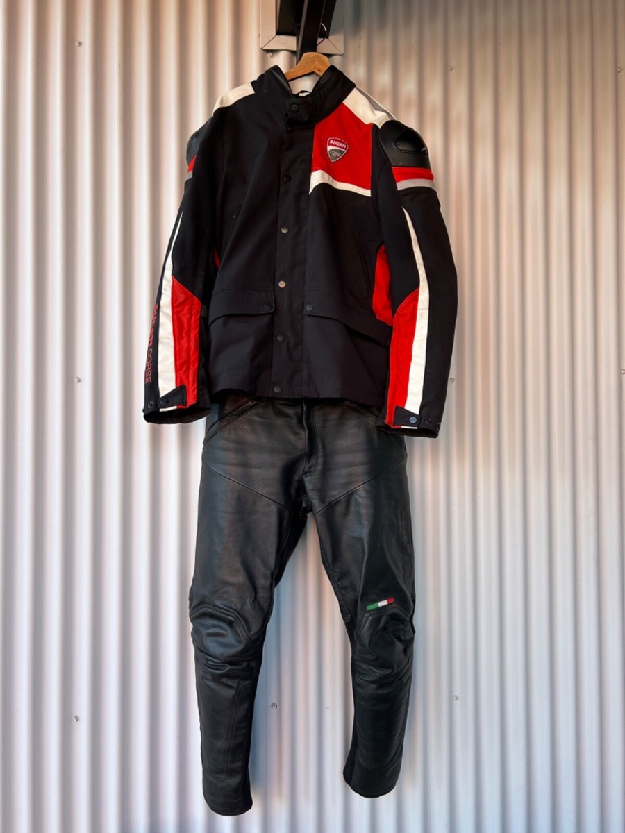 Dainese Ducati Leather Jacket (size 58/ XL)/ Pants (size 56/ 36