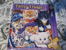 Cats Jigsaw Puzzle - 750 Pieces -Furry Friends -Dress Up Kittens- Master Pieces
