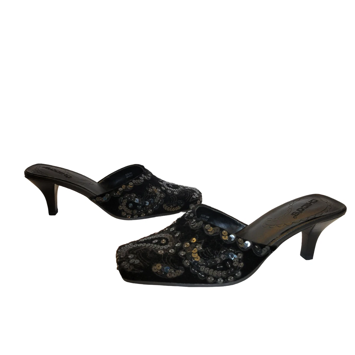 Sequin hotsell mule slippers