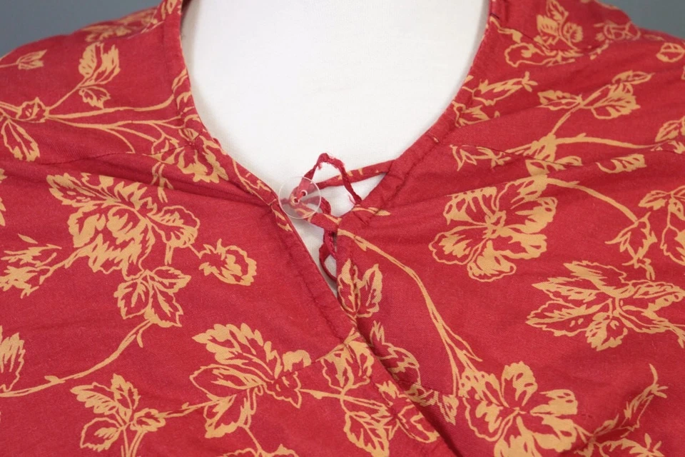 Cárdigan LAUREN RALPH LAUREN Rojo Floral Seda Lino Capa Talla 8 Foto 4 de 4