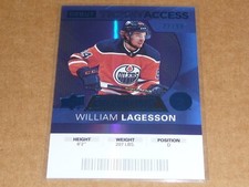 2020/21 Upper Deck Credentials WILLIAM LAGESSON DEBUT BLUE OILERS /99 N2371