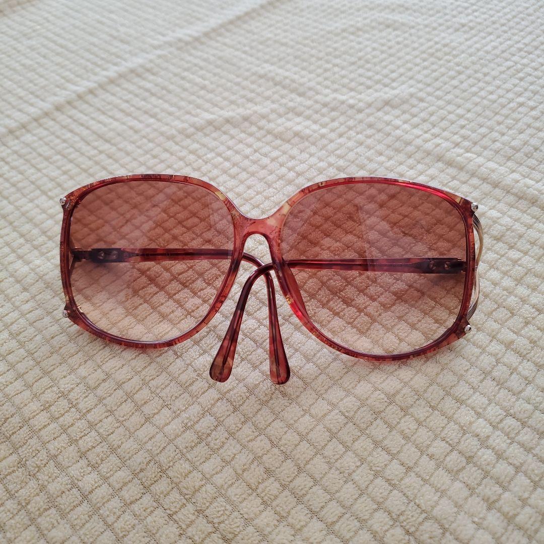 Christian Dior Vintage Sunglasses Gradient Brown Gold Big  display picture 1
