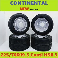 2005-2024 Ford F450 F550 225/70r19.5 Continental Hsr5 6 Tires & 6 Steel Rims
