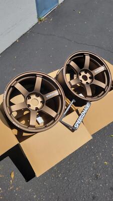 VOLK RACING TE37 SAGA S PLUS 18X10 +25 / 18X11 +34 5X112 BRONZE ALMITE SUPRA A90