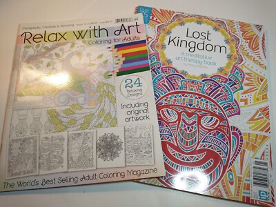 Adult Coloring Books A Mediative Art Therapy & Relax With Art Inspiration Crafts