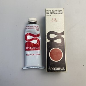 SPEEDBALL WATER SOLUABLE INK No. 3601 RED INL TUBE- 147cc - 6.5" tube