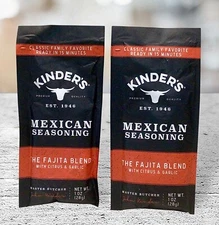 2 Kinders The Fajita Blend W/ Citrus & Garlic Mexican Seasoning 1.oz Each