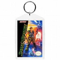 Nintendo Nes Video Game Box Cover Metal Gear Snakes' Revenge Keychain Nintendo Nes Video Game Box Cover Metal Gear Snakes' Revenge Keychain