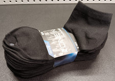 Men's Low-Cut Socks Athletic Performance 10 Pair Black by Zone In Sz 10-13