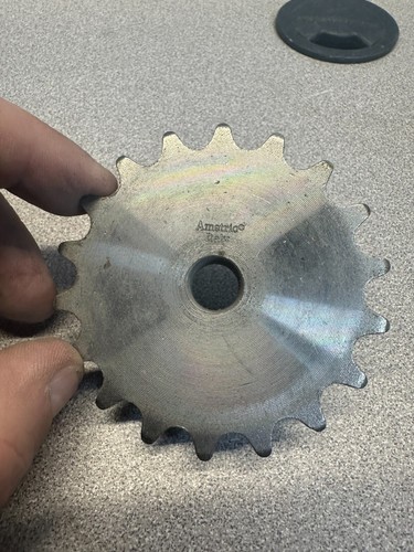AMETRIC ITALY ROLLER CHAIN SPROCKET 18-1/8, (LOT OF 3) 18-TEETH- SHELF WEAR - Picture 2 of 5