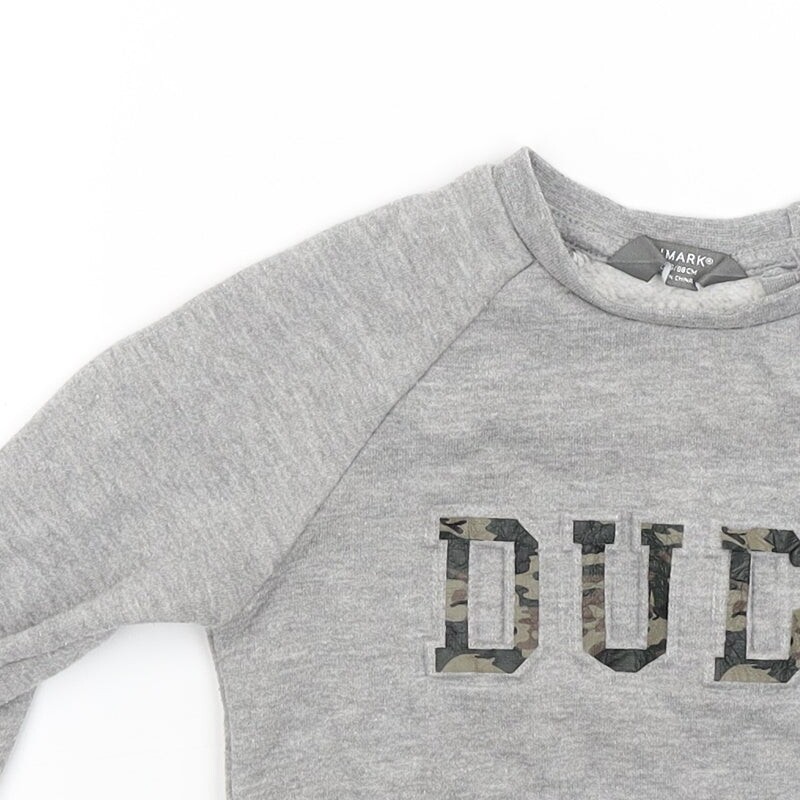 Primark Boys Grey Cotton Blend Sweatshirt Size 2-3 Years - Dude image 7