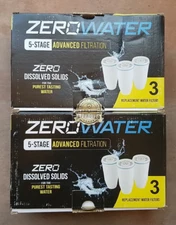 2 Box ZeroWater Official Replacement Filter - 5-Stage 0 TDS Filter - 3 PACK Each