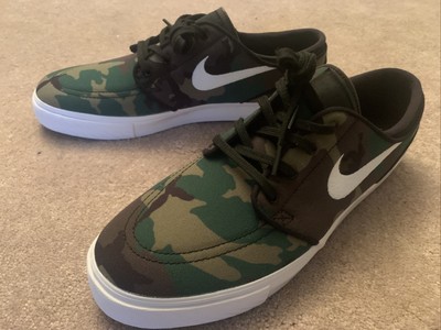 NEW Nike SB Zoom Stefan Janoski Size 10 Shoes Canvas 615957-901 Camouflage  Camo | eBay