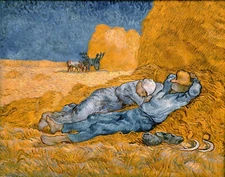 VINCENT VAN GOGH Art Poster or Rolled Canvas Print "Noon, Rest From Work"