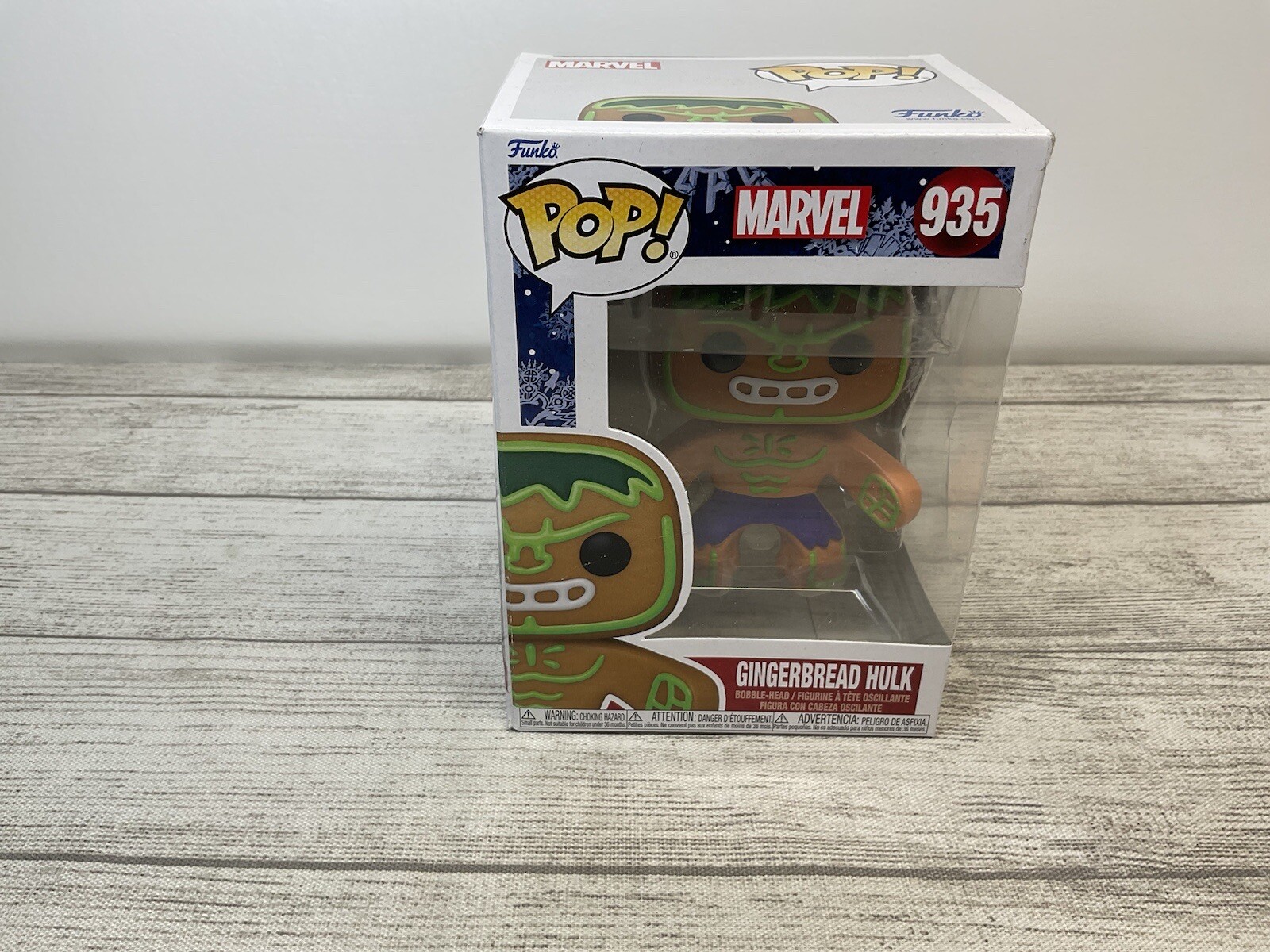 Sale Funko Pop! Marvel #935 Gingerbread Hulk Bobble-Head Figurine