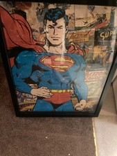 Vintage larged framed Super man DC comics 20 ...