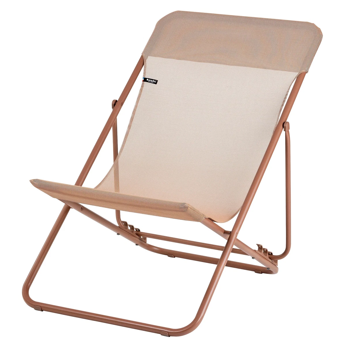 Lafuma Maxi Transat Colorblock Foldable Recline Sling Deck Chair