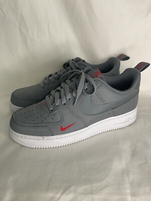 Nike Air Force Size Grey Red UK