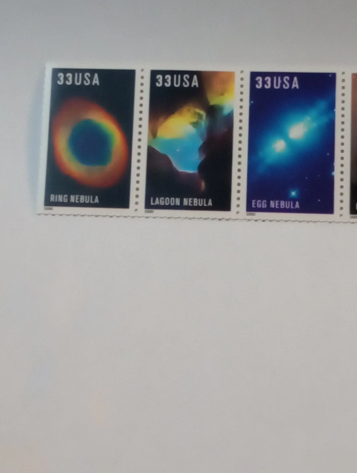 33 CENT MINT NH OG EDWIN POWELL HUBBLE 5 STAMP STRIP FV 1.65 CV 7.75 - Image 2 of 4