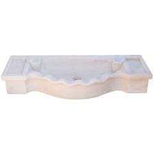 Biscottini Lavabo En Marbre Évier Pierre Cuisine Salle De Bain Vasque Sur Pied