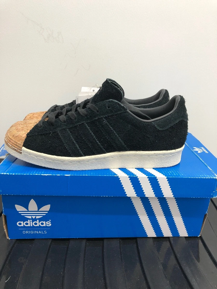 Adidas Originals Superstar 80s Cork Trainers BY2963 Black Suede Unisex 4.5  UK | eBay