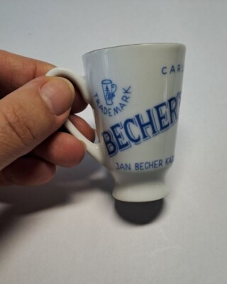 Vintage Becher s Liqueur Porcelain miniature cup, shot glass Czechoslovakia