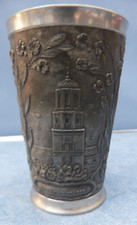 25840. Zinnbecher  Becher Salzburg  Zinn