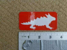 Horny Toad Red/White Sticker Decal