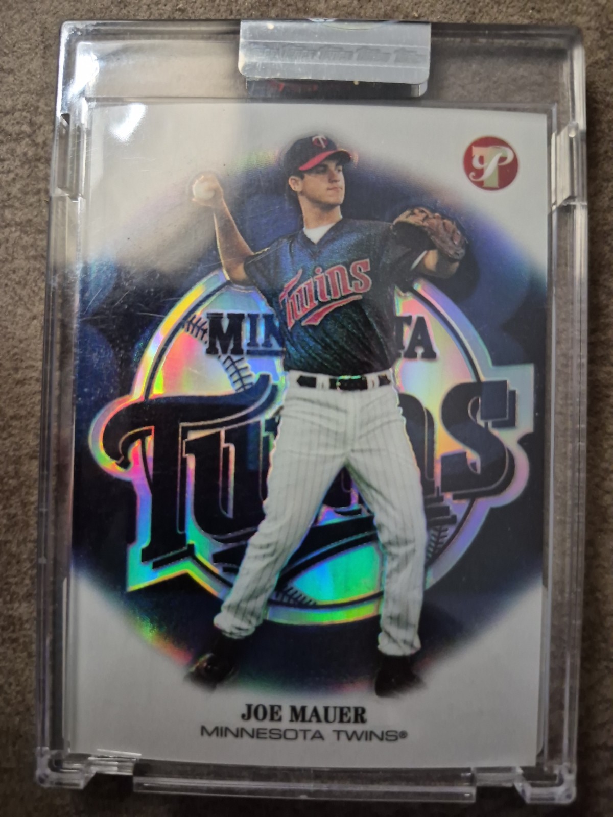 2002 Topps  Pristine Joe Mauer 169/1999 #151 Perfect Case Except Sticker On Back