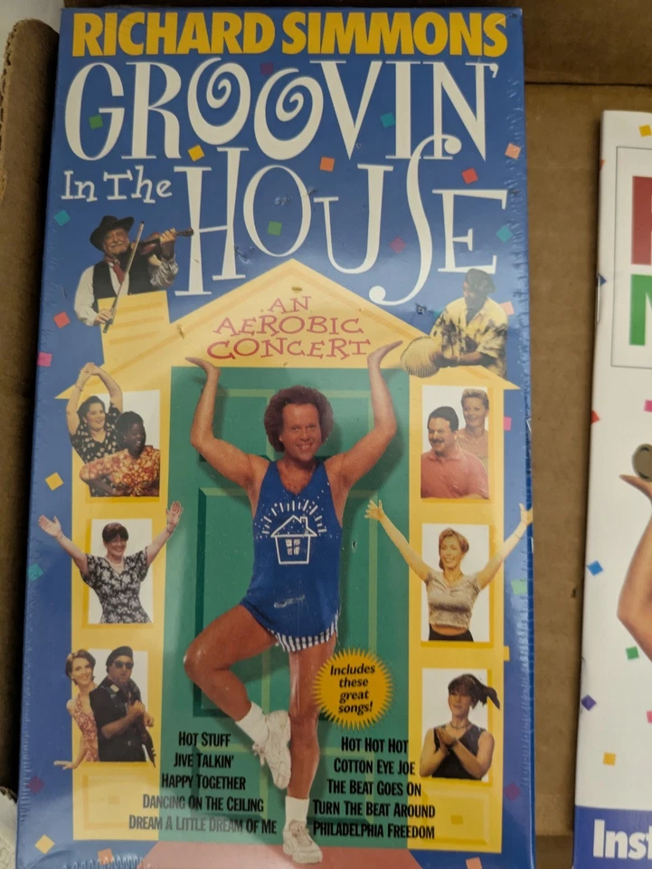 Vintage Richard Simmons Move Groove & Lose Box Set – Sealed VHS, FoodMover,... - Image 3 of 4