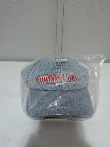 Beyonce Cowboy Carter Denim Hat Cap Official Act II 2025 Tour NEW IN HAND