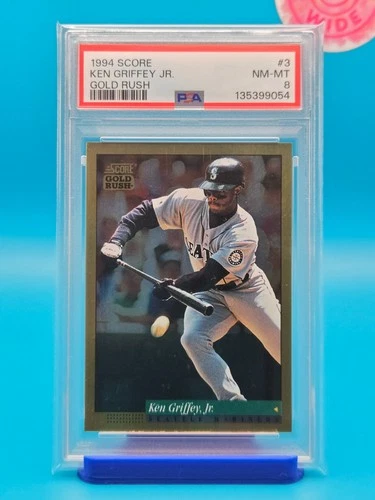 PSA 8 - 1994 SCORE 3 KEN GRIFFEY JR. GOLD RUSH