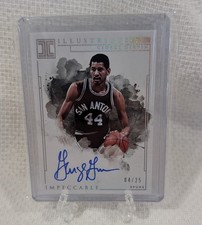 2019 Panini Impeccable Illustrious Ink George Gervin On Card Auto SP /25 