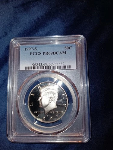 1997-S Silver Proof Kennedy Half Dollar Coin PCGS PR69 DCAM